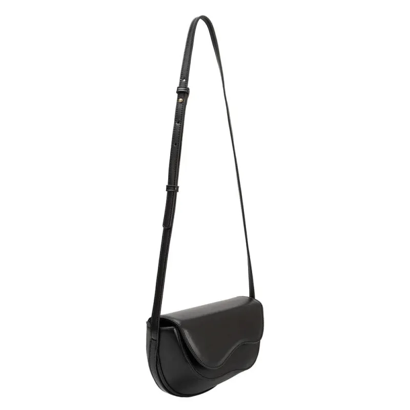 Frieda Black Recycled Vegan Crossbody Bag made by Melie Bianco