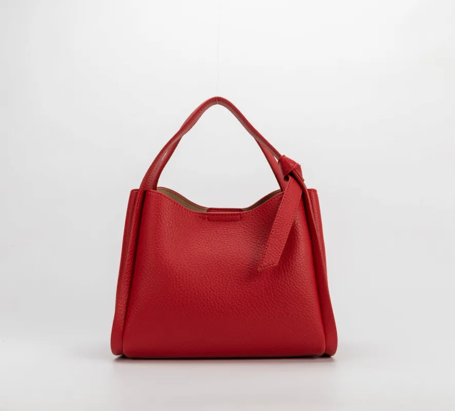 Felicity Red Recycled Vegan Handle Bag sold by Abbey Glass