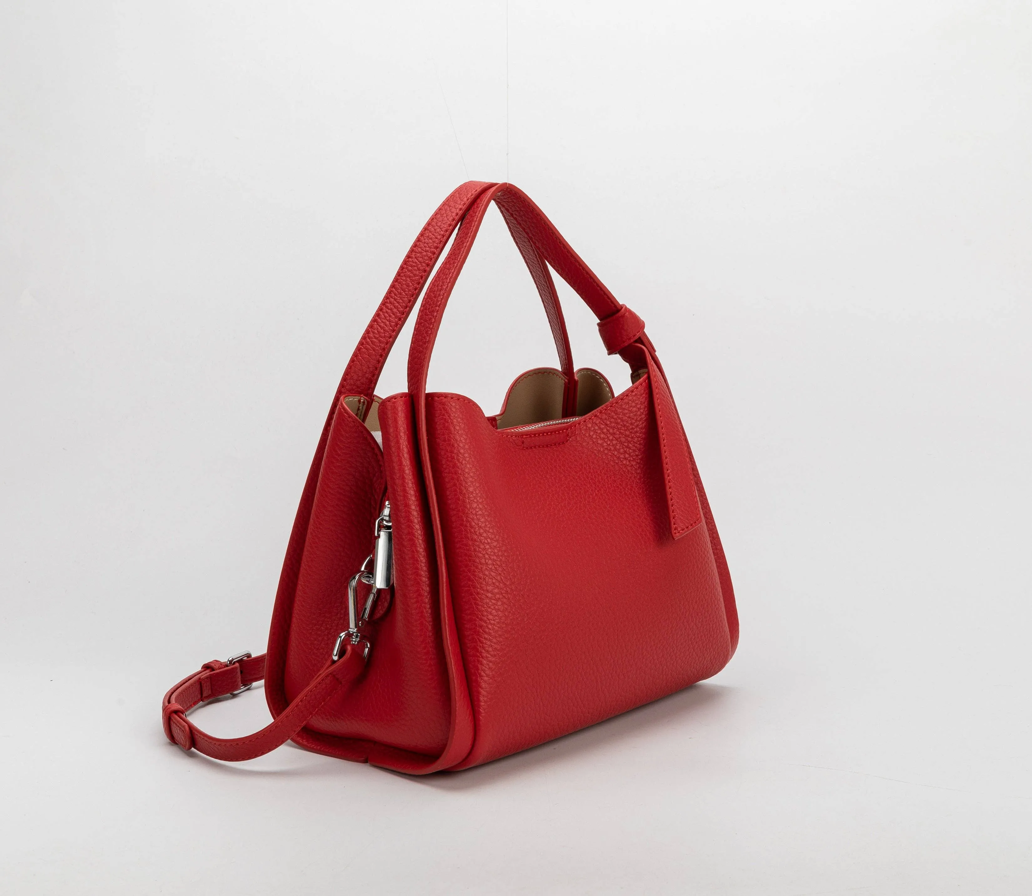 Felicity Red Recycled Vegan Handle Bag sold by Abbey Glass product image thumbnail 2