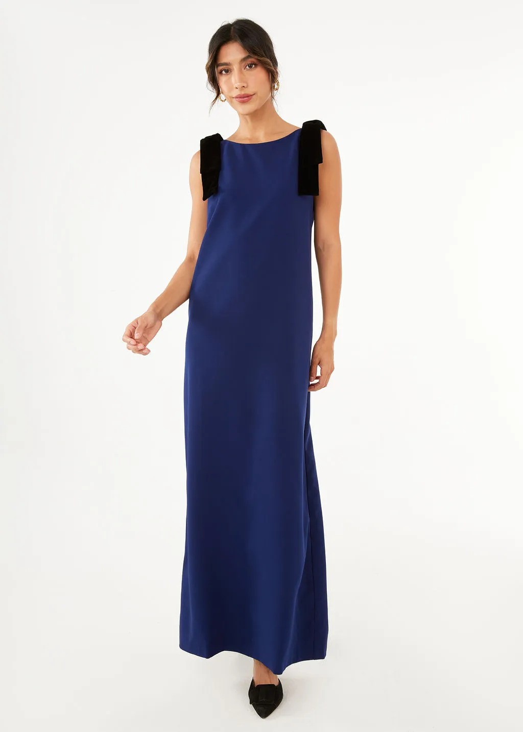 Michelle Gown Navy Crepe sold by Abbey Glass product image thumbnail 3