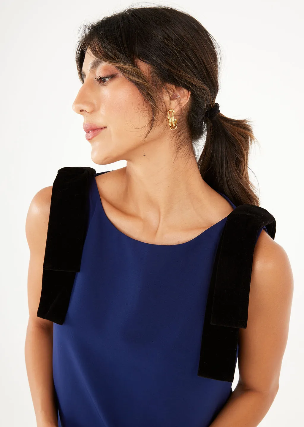 Michelle Gown Navy Crepe sold by Abbey Glass product image thumbnail 2