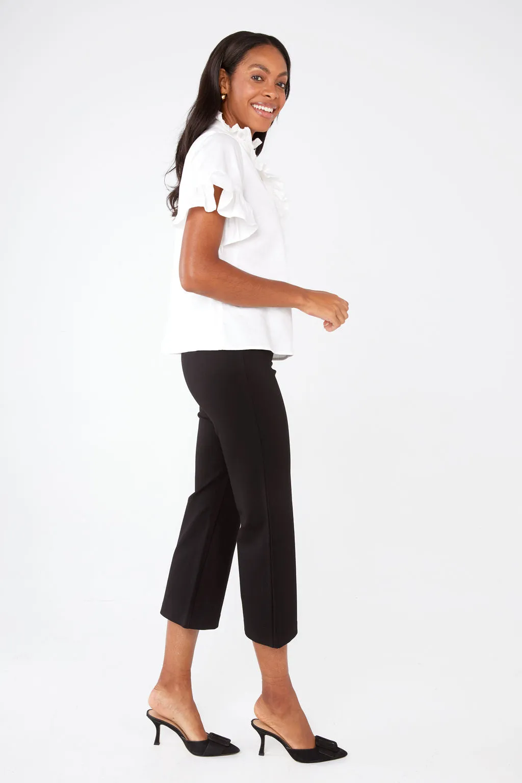 Sadie Top White Cotton Sateen sold by Abbey Glass product image thumbnail 5