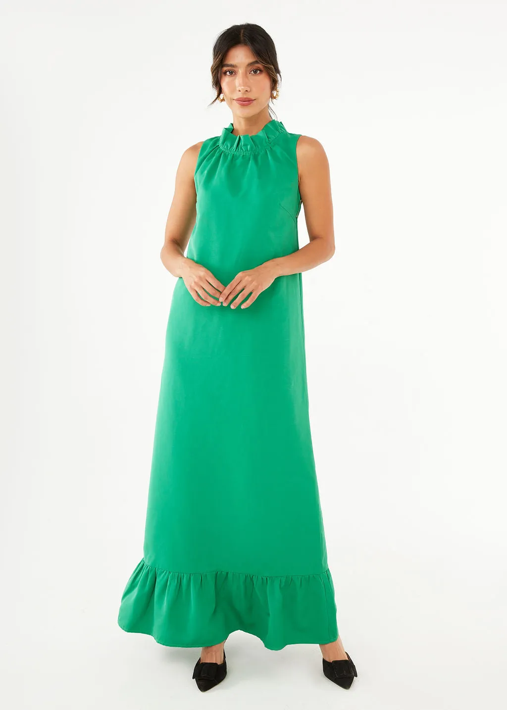 Camille Gown Kelly Green Faille sold by Abbey Glass product image thumbnail 3