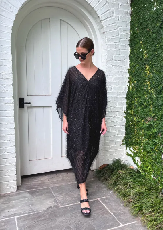 Rosemary Caftan Dress Black sold by Abbey Glass