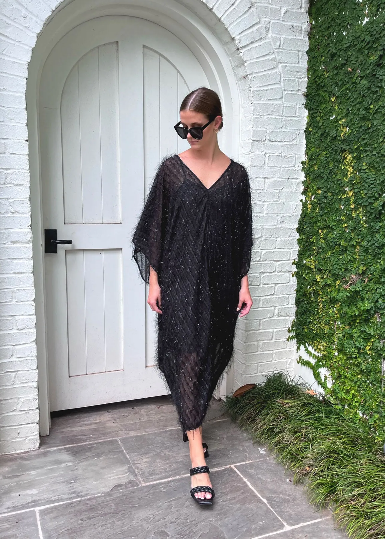 Rosemary Caftan Dress Black sold by Abbey Glass