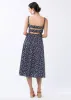 Ashley Smocked Dress Navy Floral sold by Abbey Glass