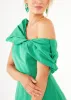 Amelia Gown Kelly Green Faille sold by Abbey Glass