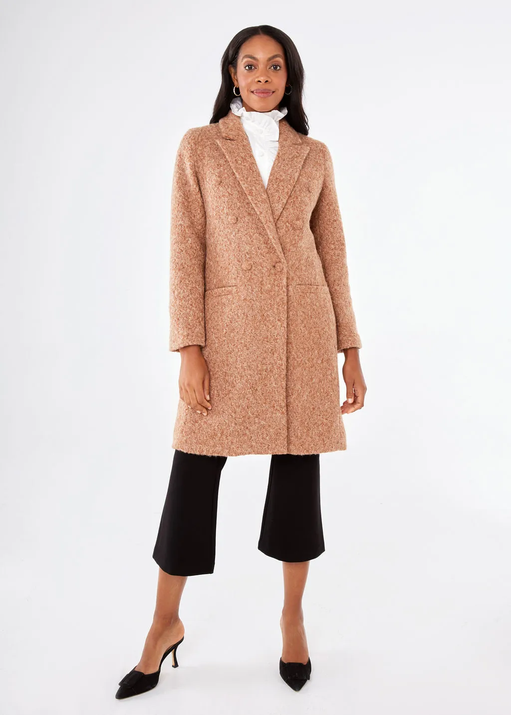 Abigail Coat Camel Shearling Boucle sold by Abbey Glass product image thumbnail 4
