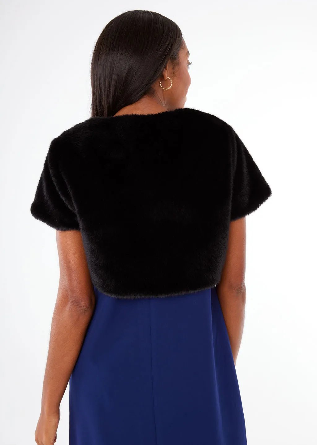 Jane Bolero Black Faux Fur sold by Abbey Glass product image thumbnail 3