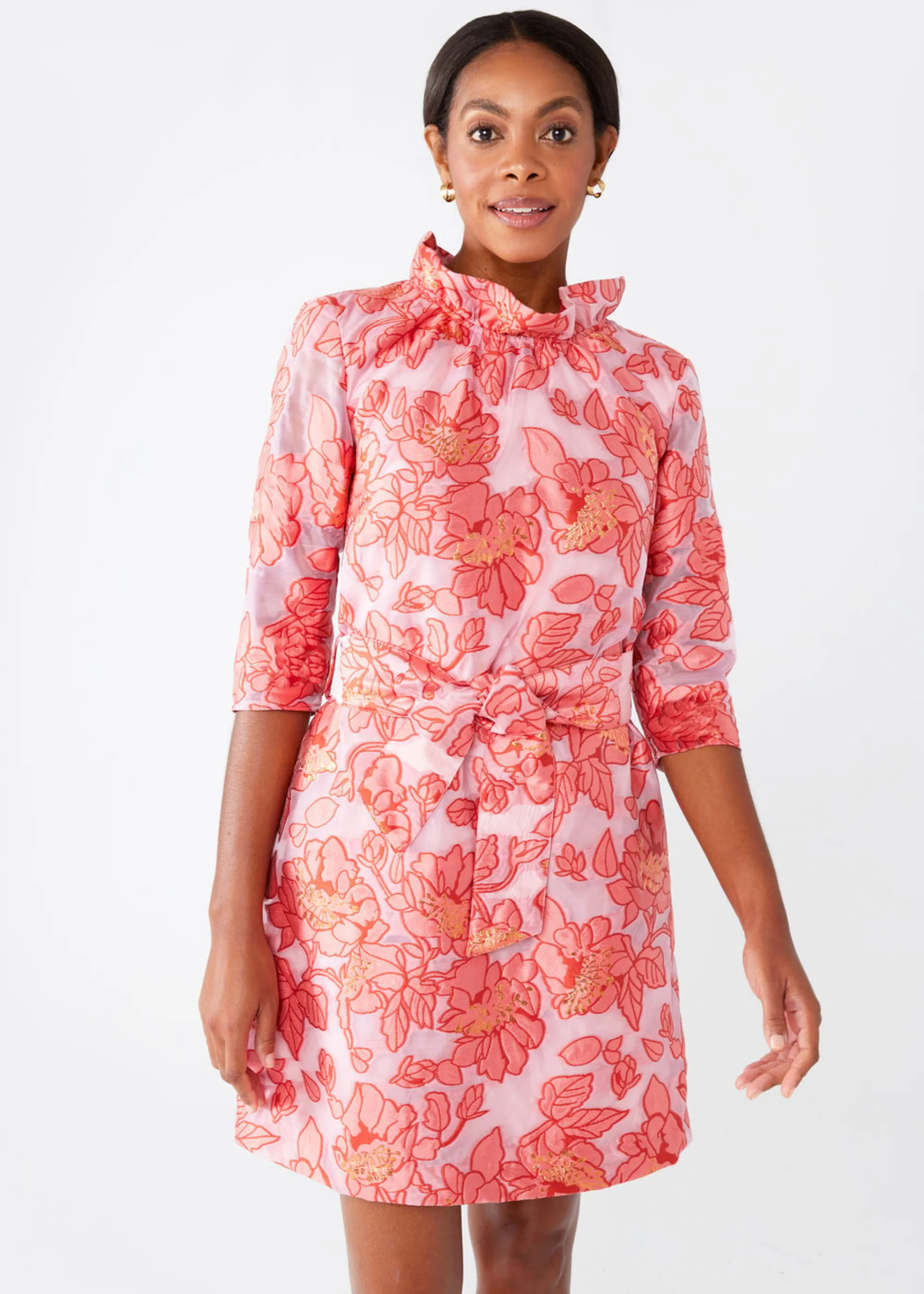 Claudine Dress Rose Blossom Organza sold by Abbey Glass product image thumbnail 3