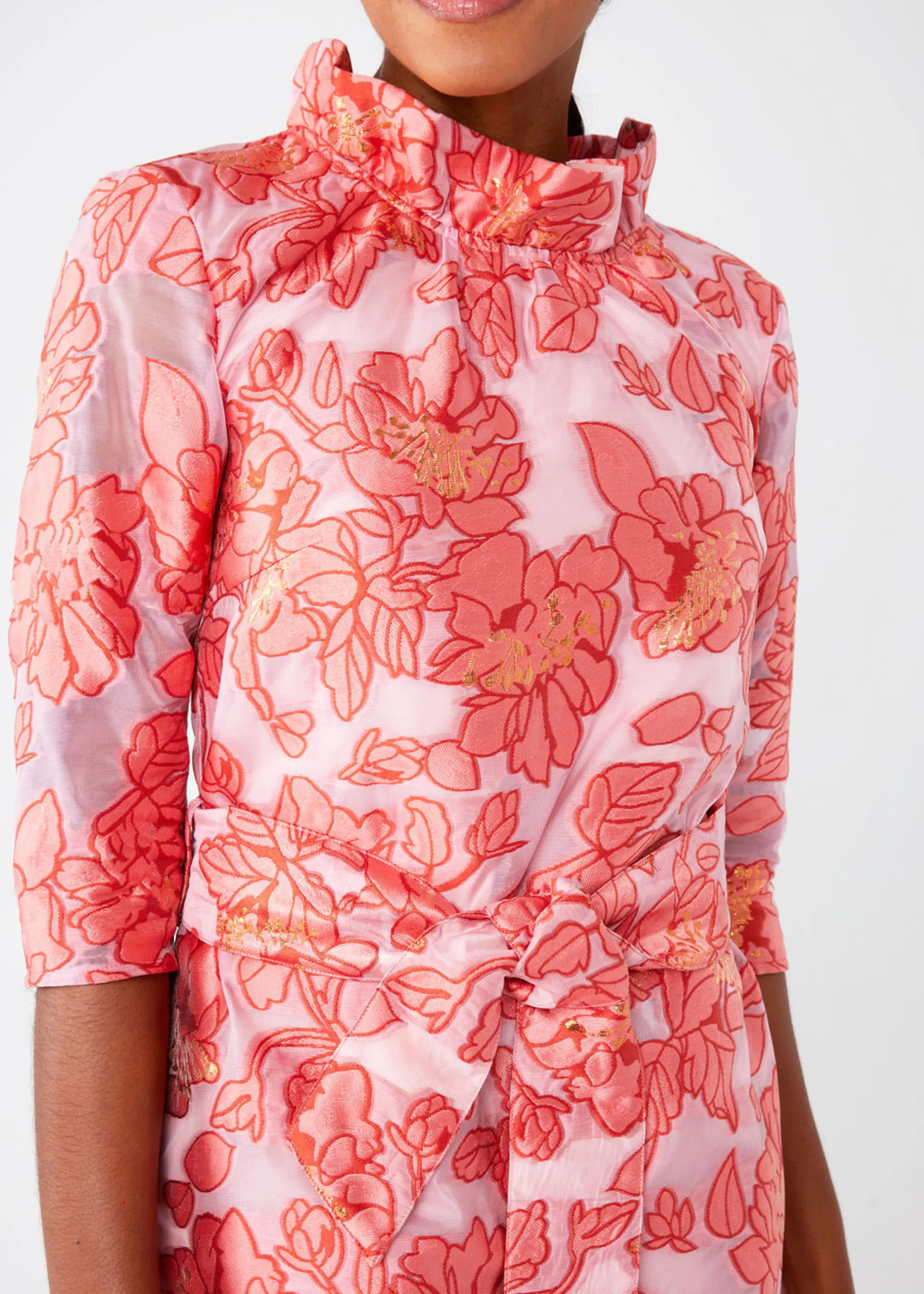 Claudine Dress Rose Blossom Organza sold by Abbey Glass product image thumbnail 4