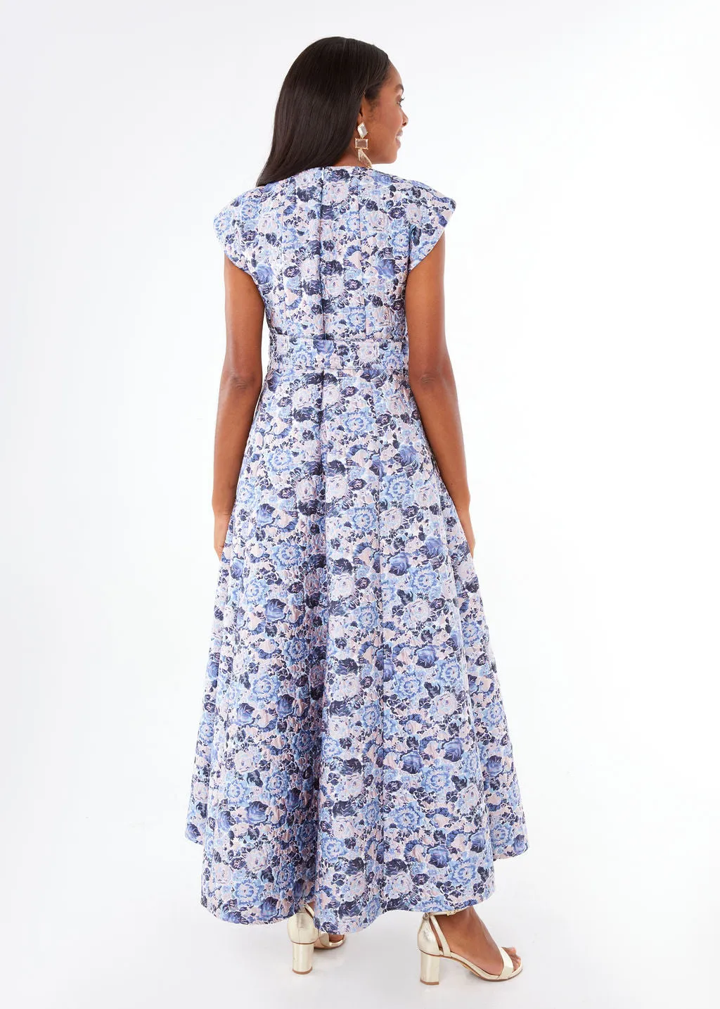 Olivia Gown Lavender Bubble Jacquard sold by Abbey Glass product image thumbnail 5