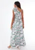 Caroline Gown Pink Abstract Floral Jacquard sold by Abbey Glass