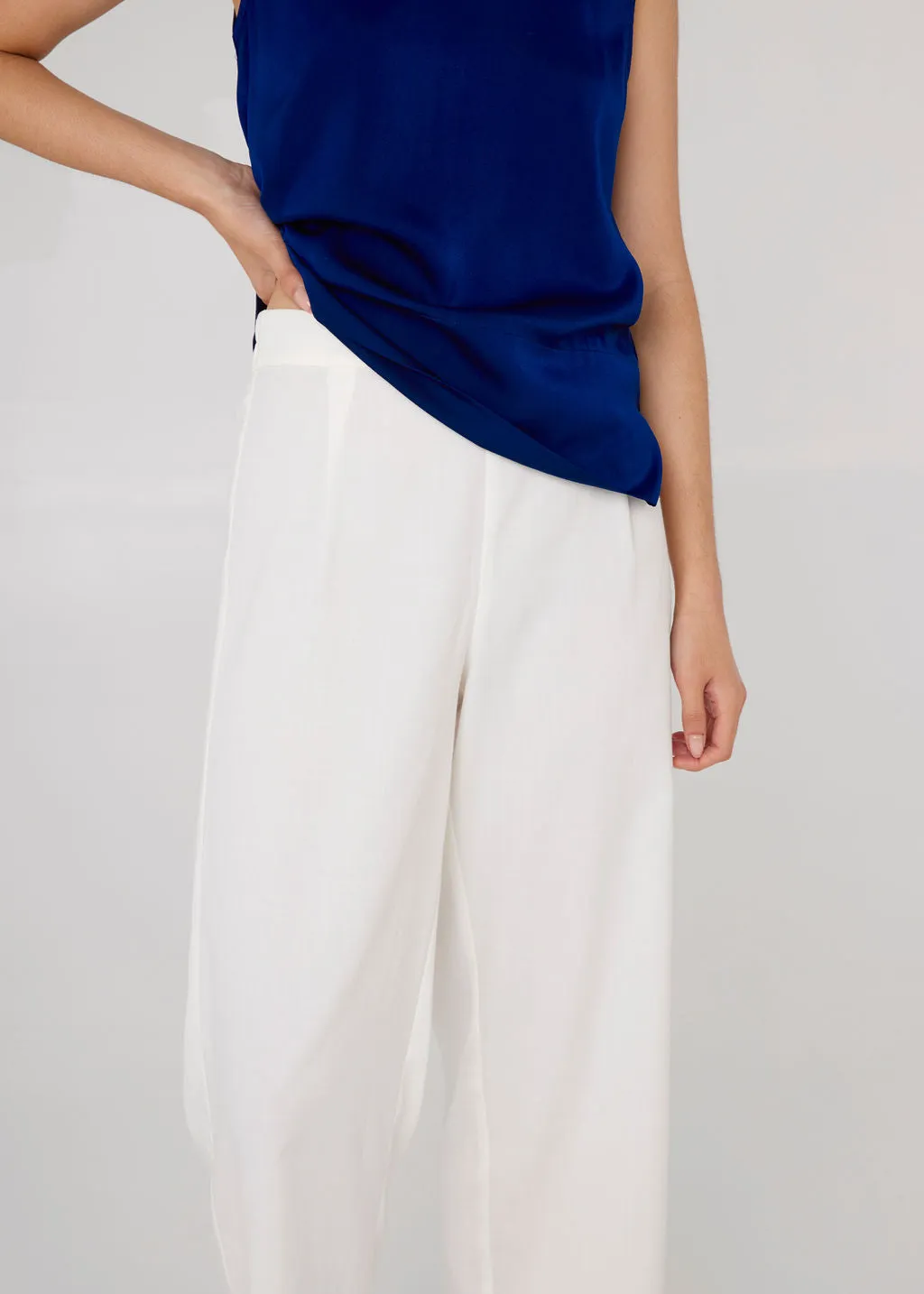 Grace Culotte White Twill sold by Abbey Glass