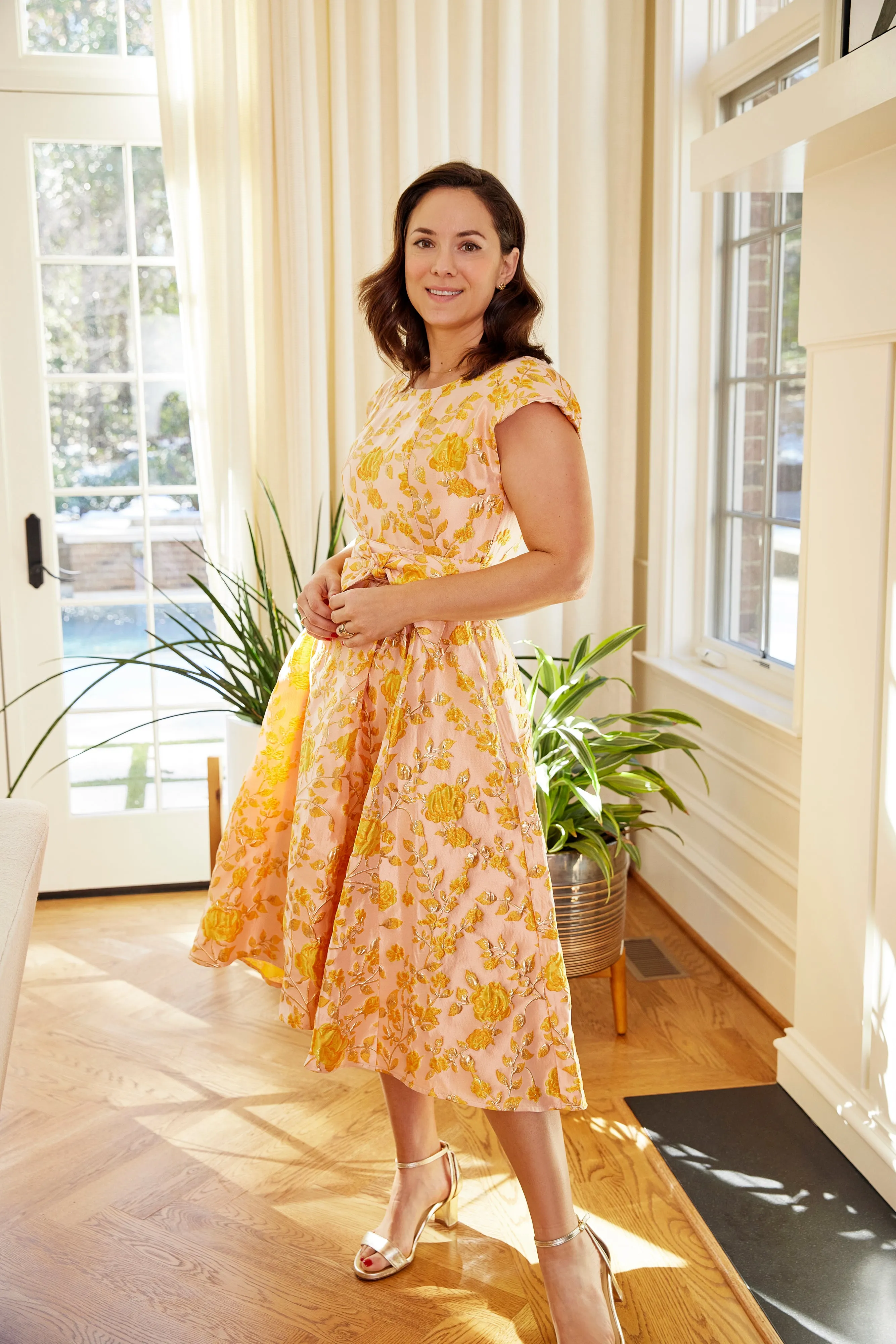 Olivia Dress Harvest Jacquard sold by Abbey Glass product image thumbnail 3
