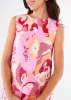 Zoe Top Pink Retro Jacquard sold by Abbey Glass