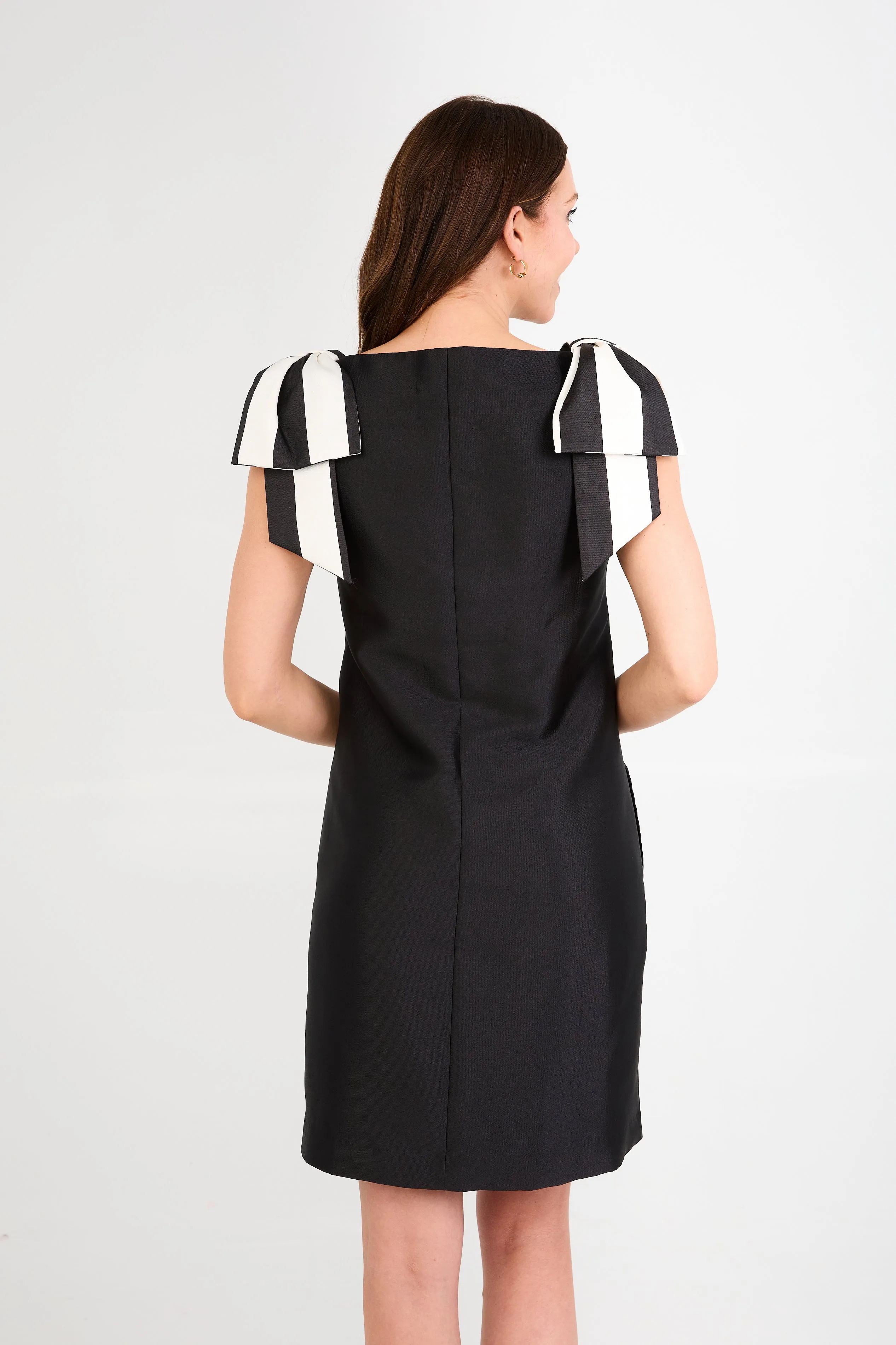 Meredith Dress Black and White Mikado sold by Abbey Glass product image thumbnail 4