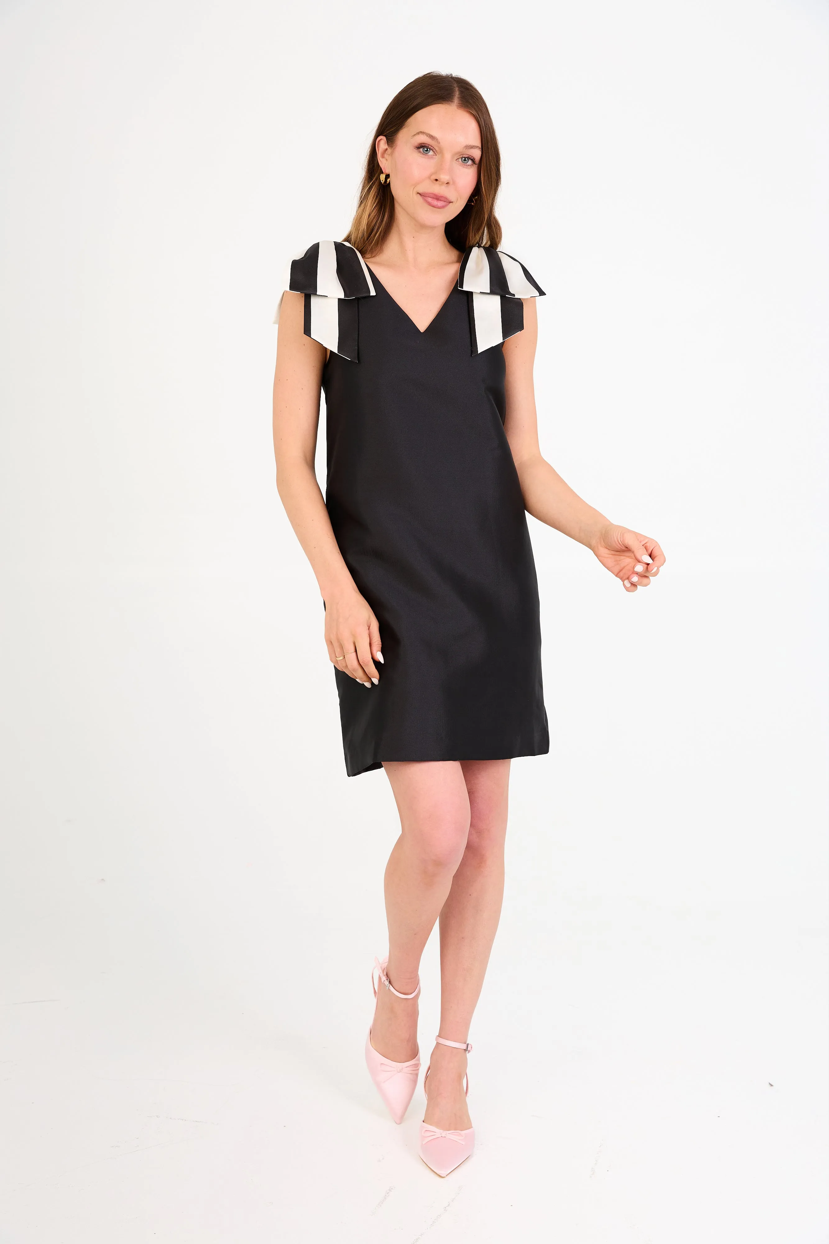 Meredith Dress Black and White Mikado sold by Abbey Glass product image thumbnail 2