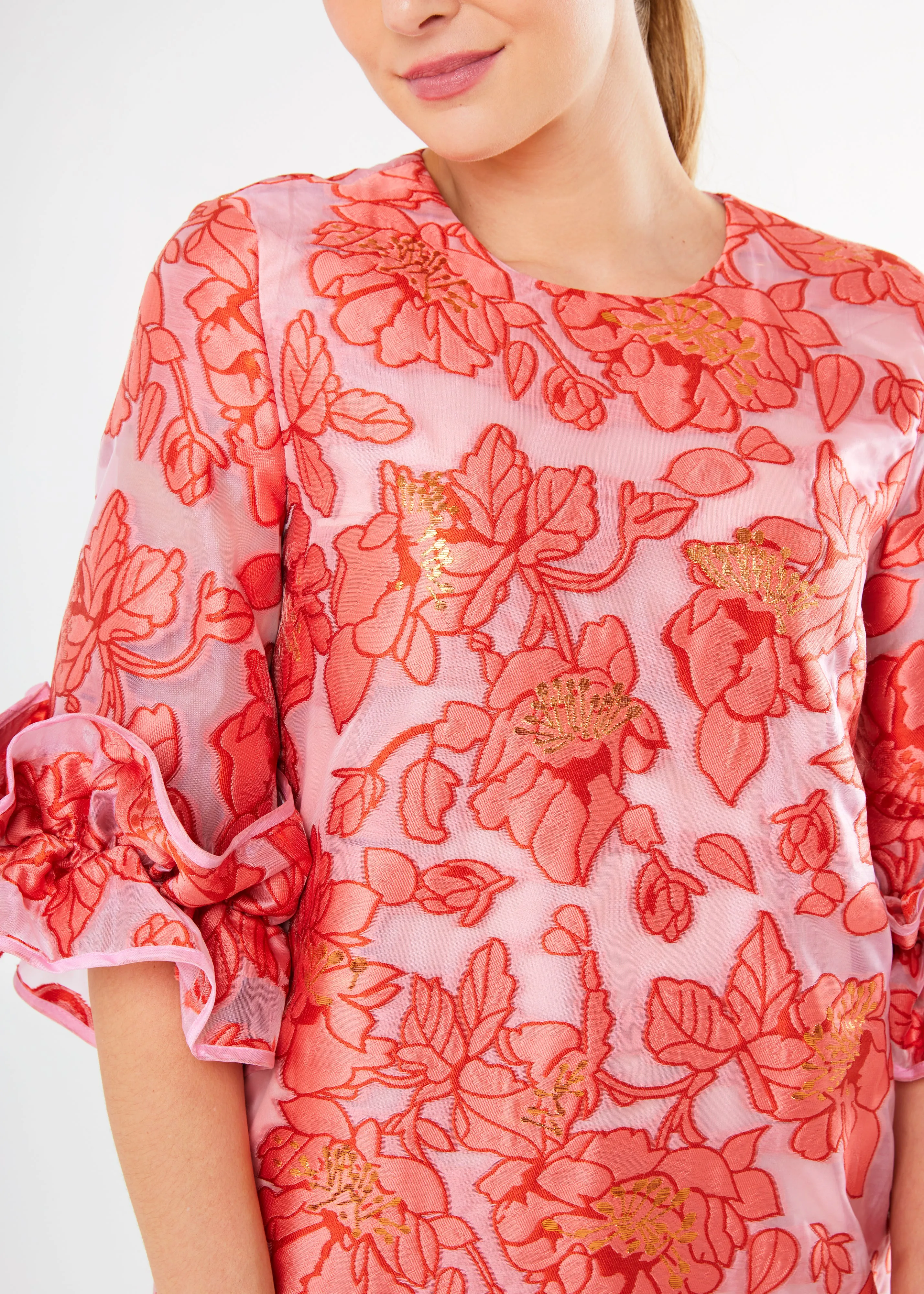 Bronwyn Dress Rose Blossom Organza sold by Abbey Glass product image thumbnail 3