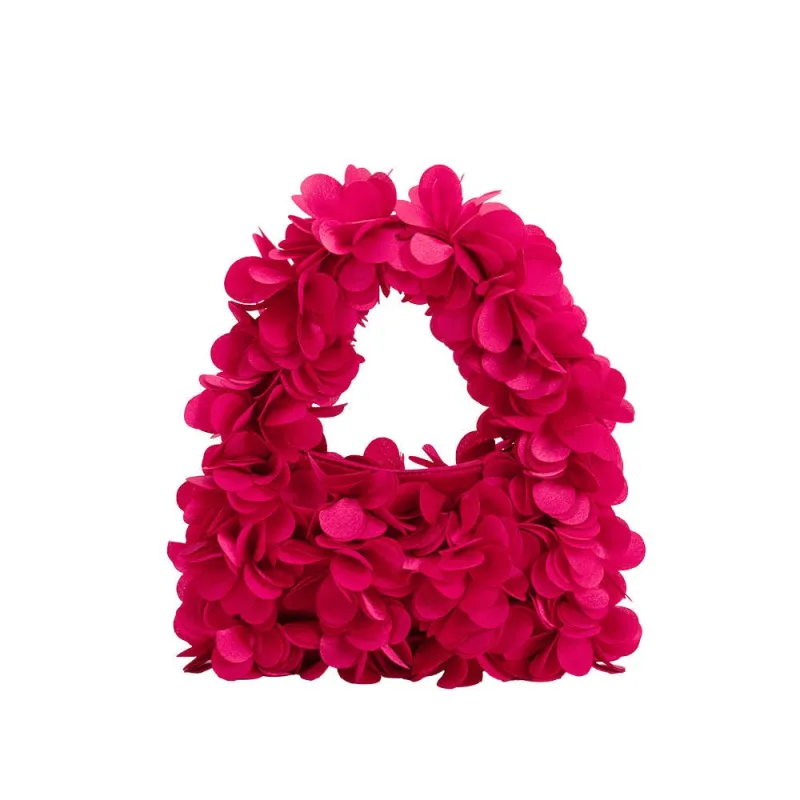 Bloom Fuchsia Vegan Top Handle Bag sold by Abbey Glass