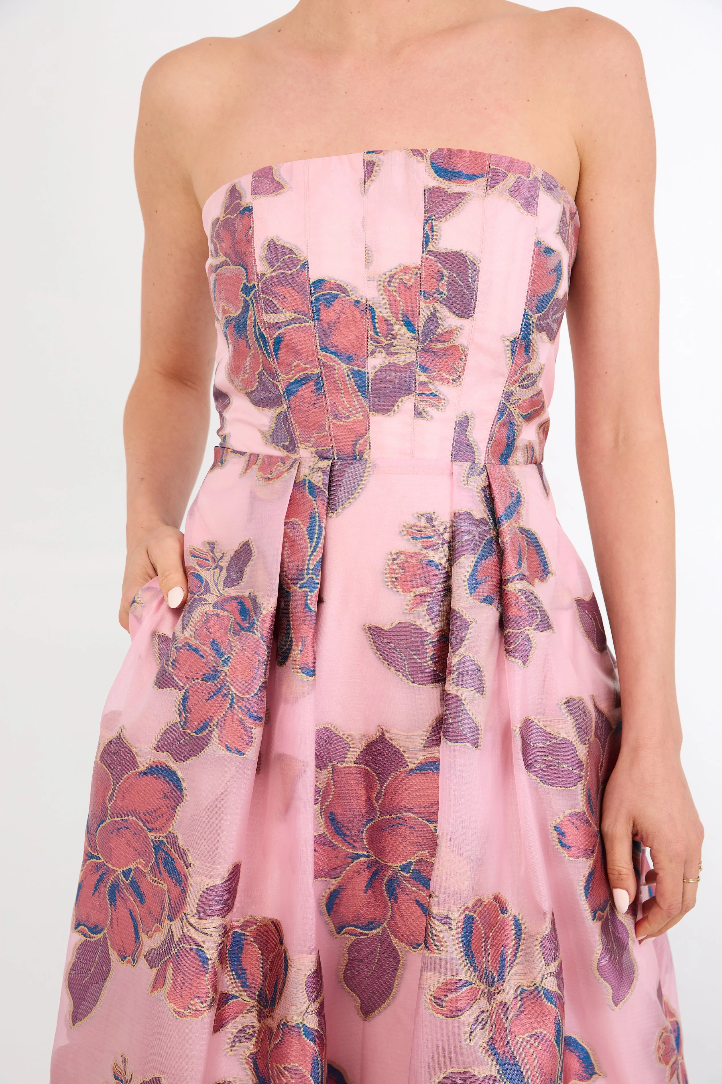 Catherine Gown Pink Peony Organza sold by Abbey Glass product image thumbnail 2