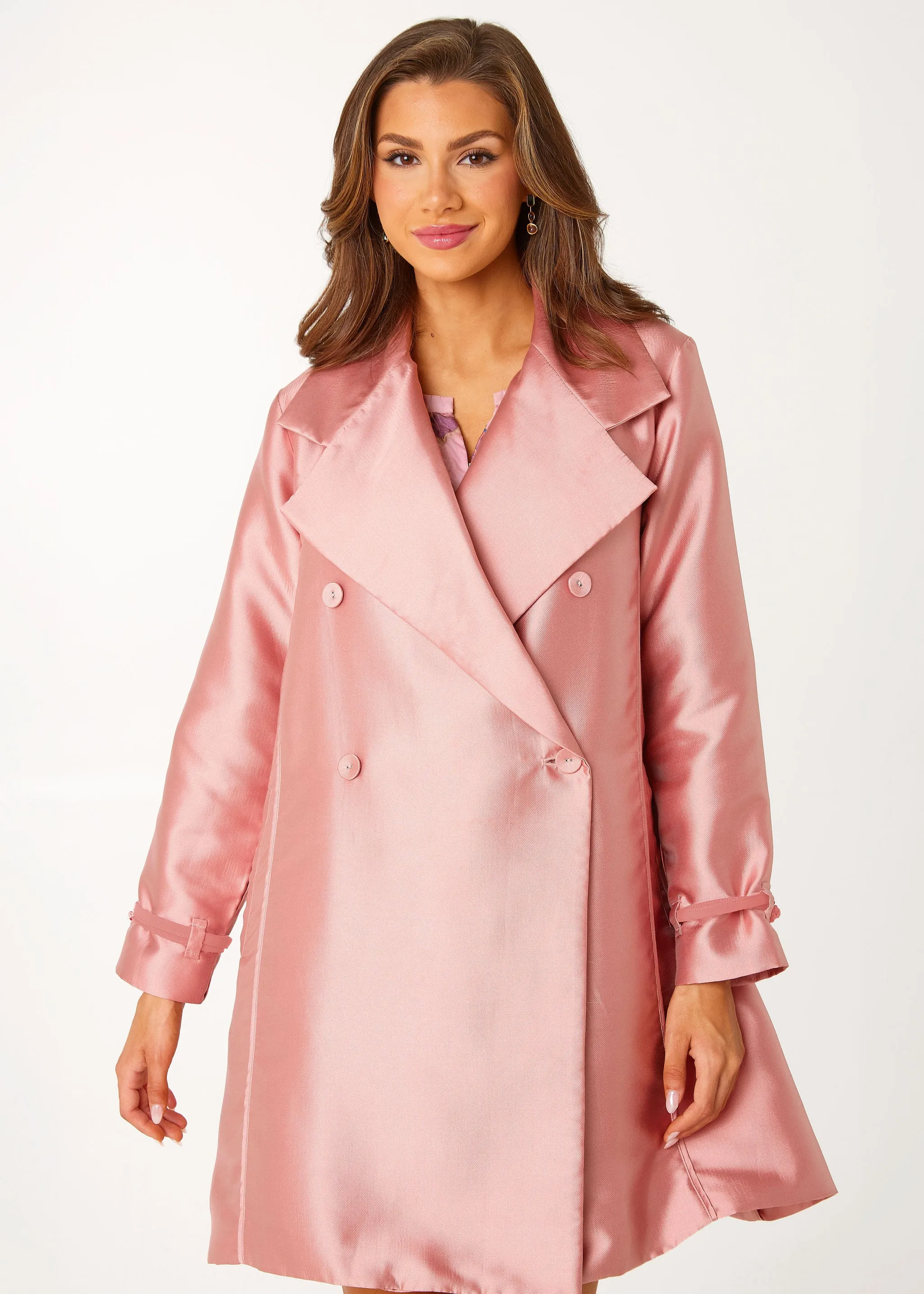 Marisol Coat Blush Mikado sold by Abbey Glass product image thumbnail 4