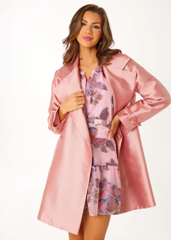 Marisol Coat Blush Mikado sold by Abbey Glass