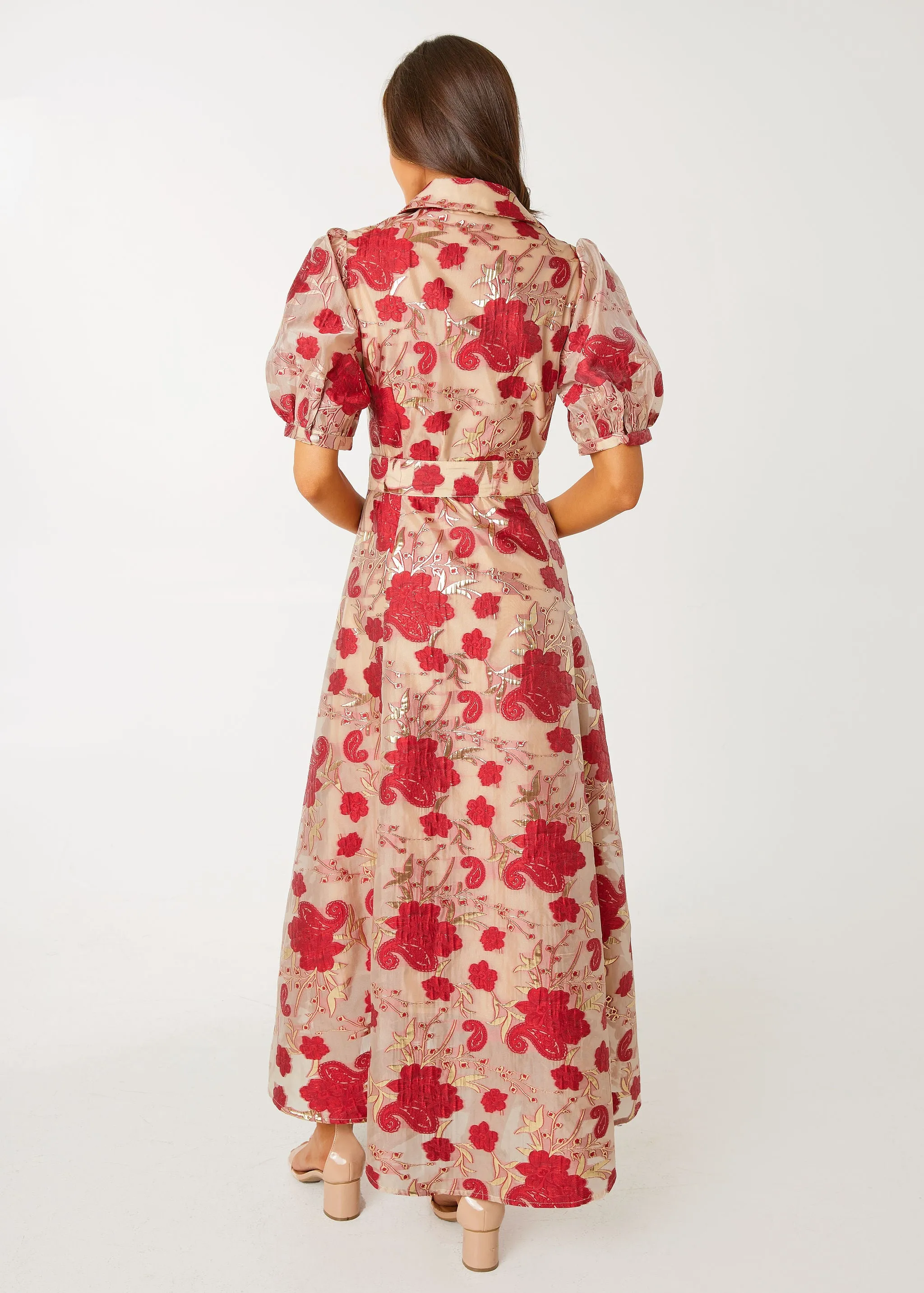 Charlotte Gown Red Moonlight Organza sold by Abbey Glass product image thumbnail 5