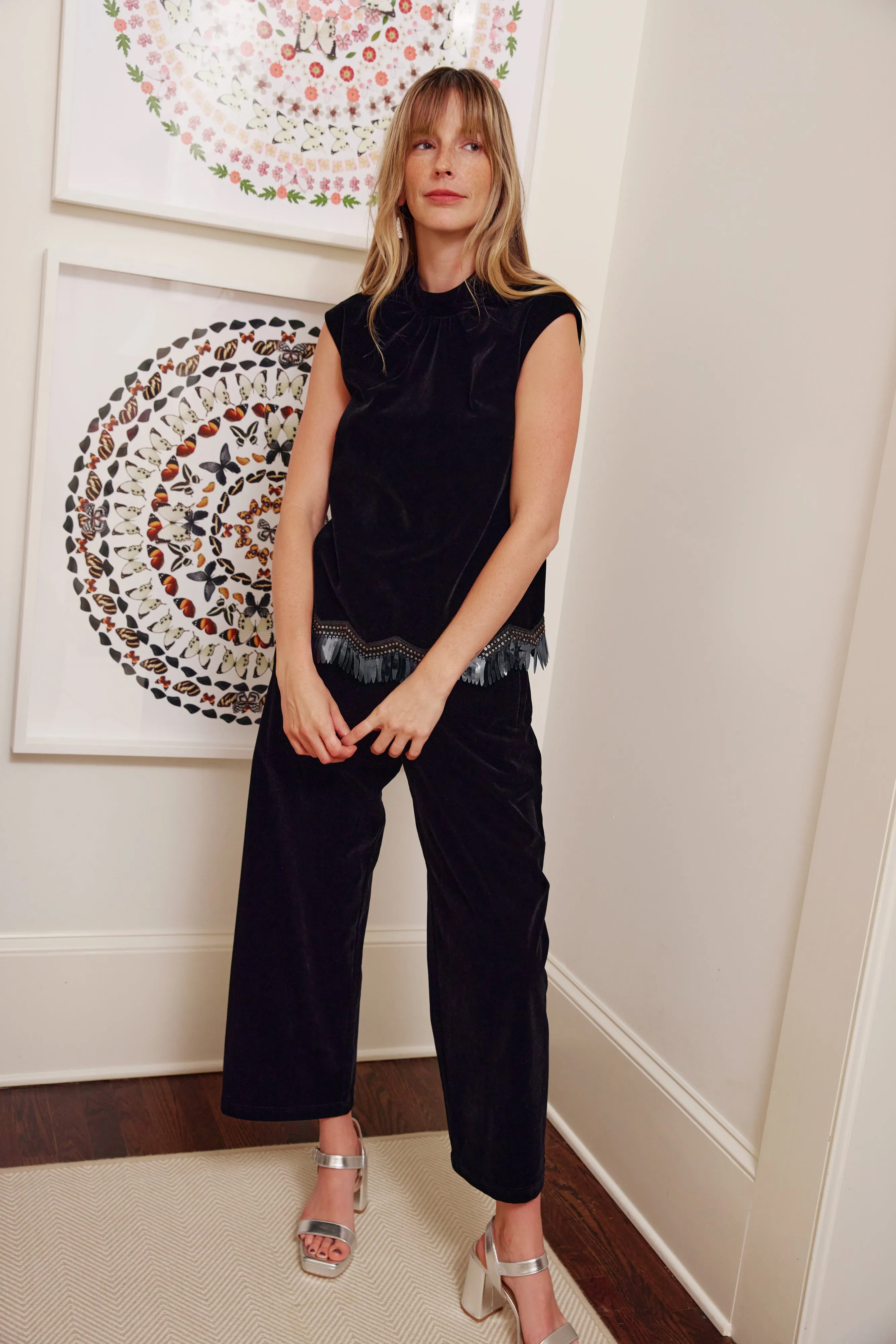 Taylor Pant Black Velvet sold by Abbey Glass product image thumbnail 4