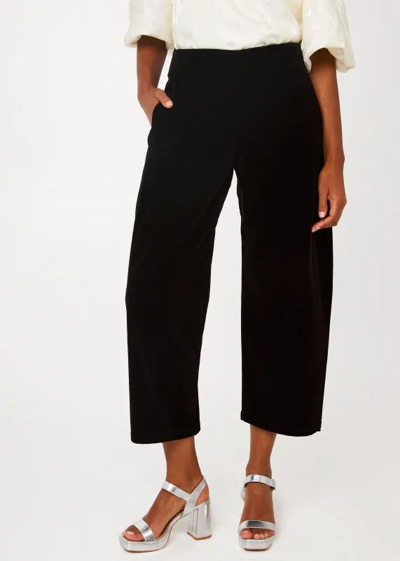 Taylor Pant Black Velvet sold by Abbey Glass