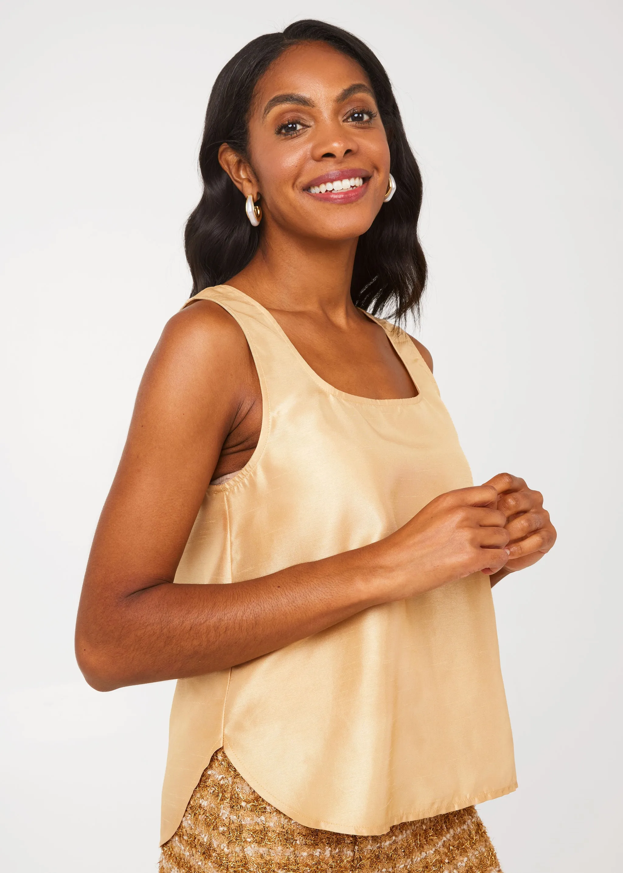 Zara Top Gold Dupioni sold by Abbey Glass product image thumbnail 2