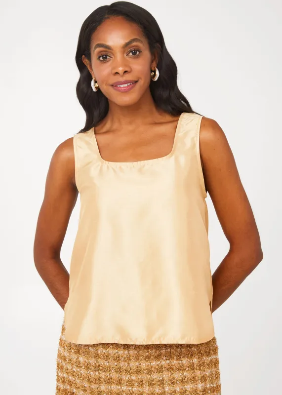 Zara Top Gold Dupioni sold by Abbey Glass