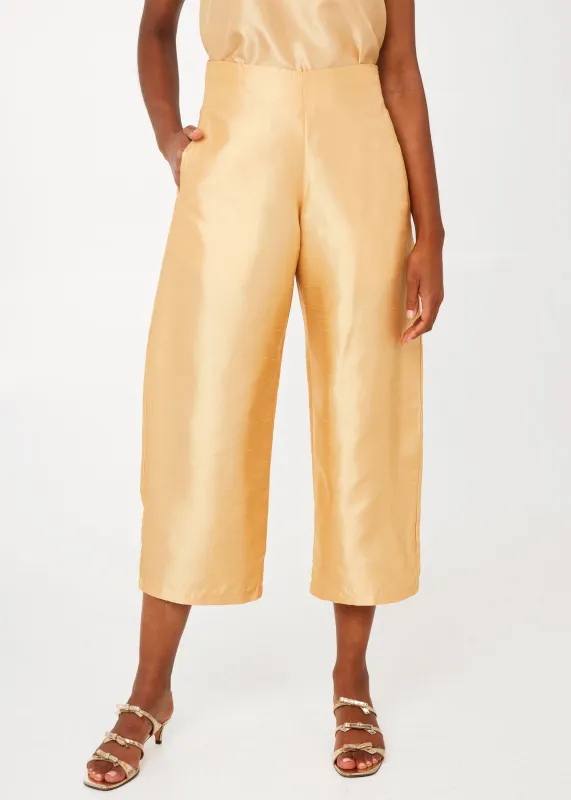 Taylor Pant Gold Dupioni sold by Abbey Glass