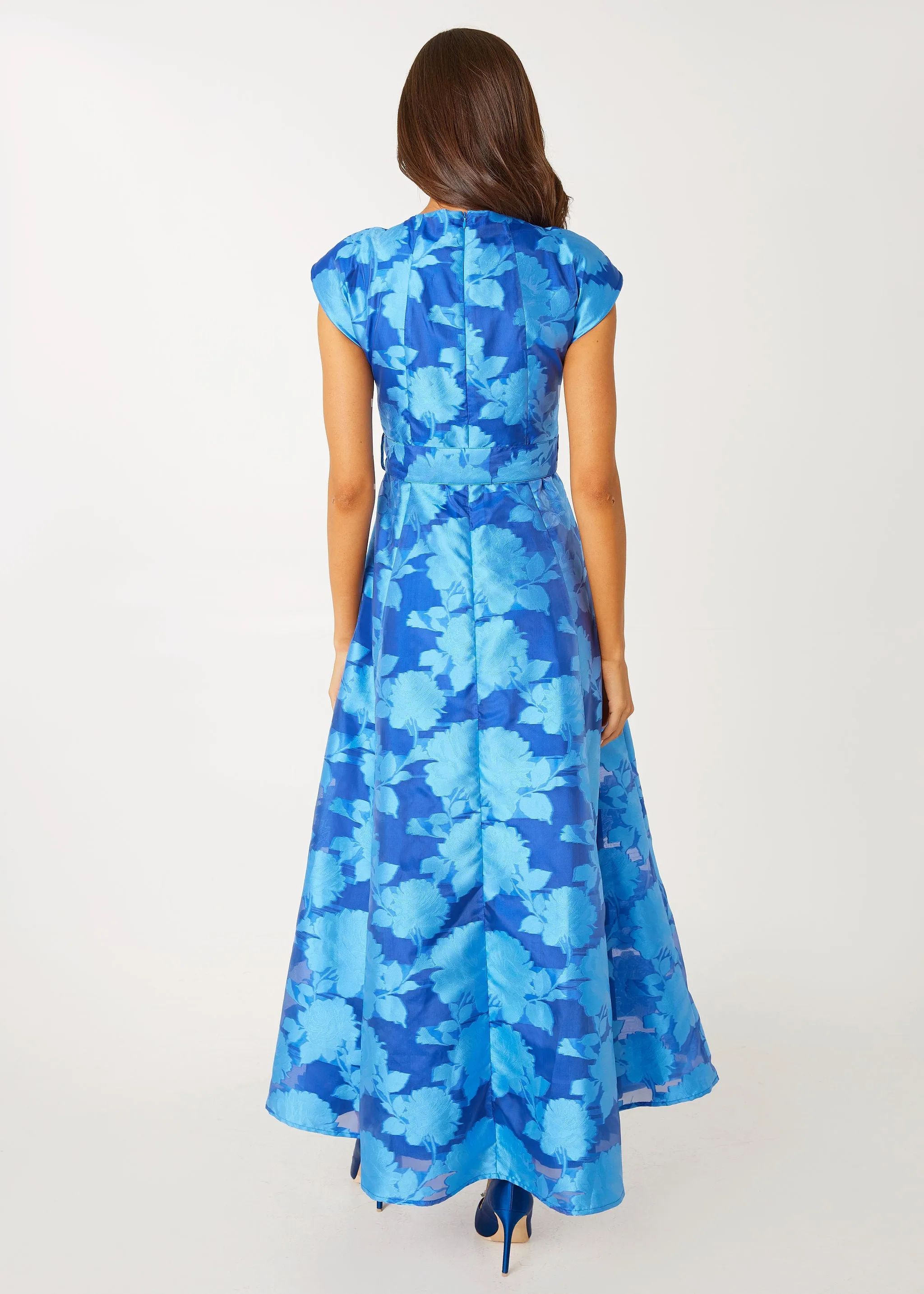 Olivia Gown Blue Tea Rose Organza sold by Abbey Glass product image thumbnail 5