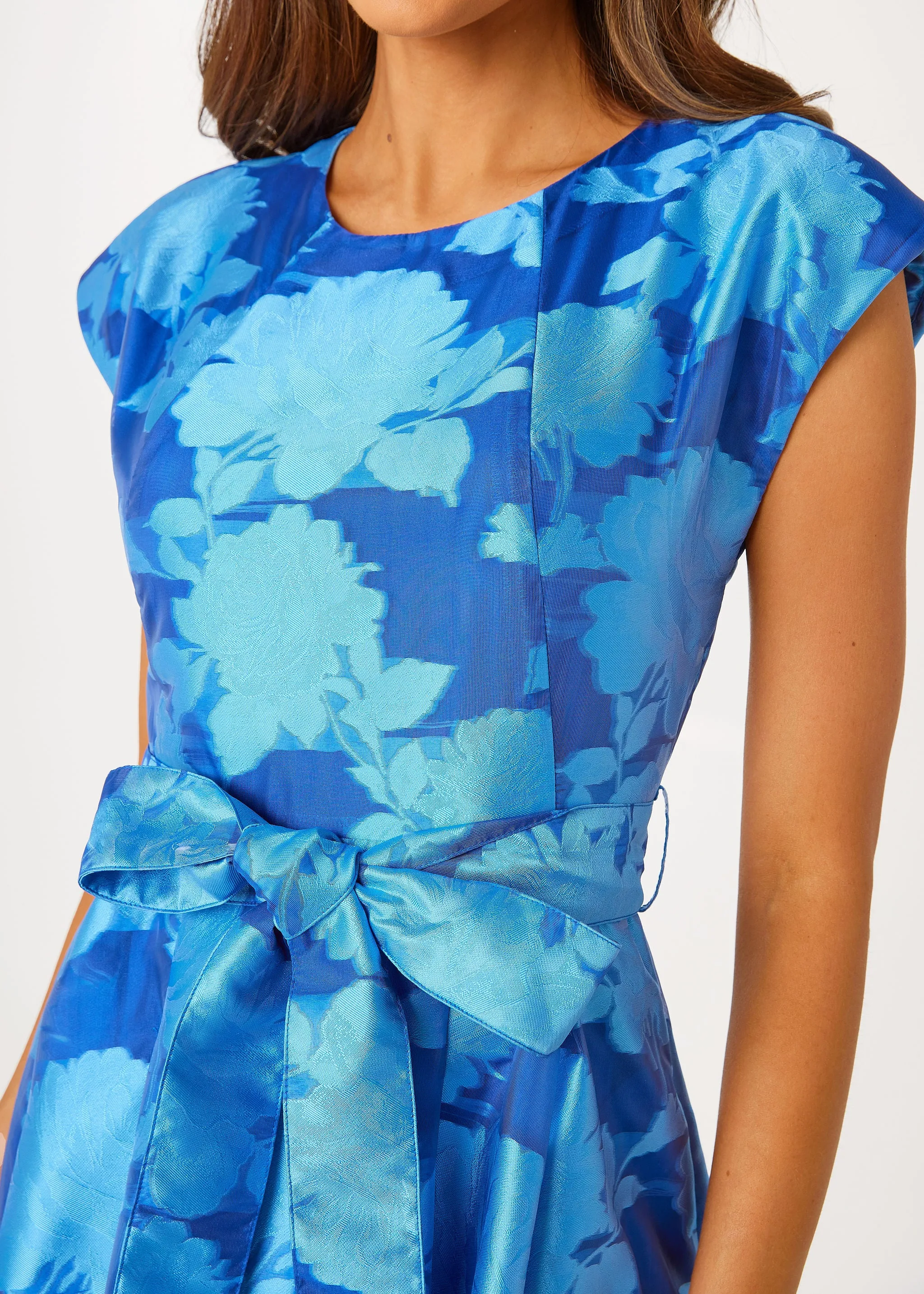 Olivia Gown Blue Tea Rose Organza sold by Abbey Glass product image thumbnail 2