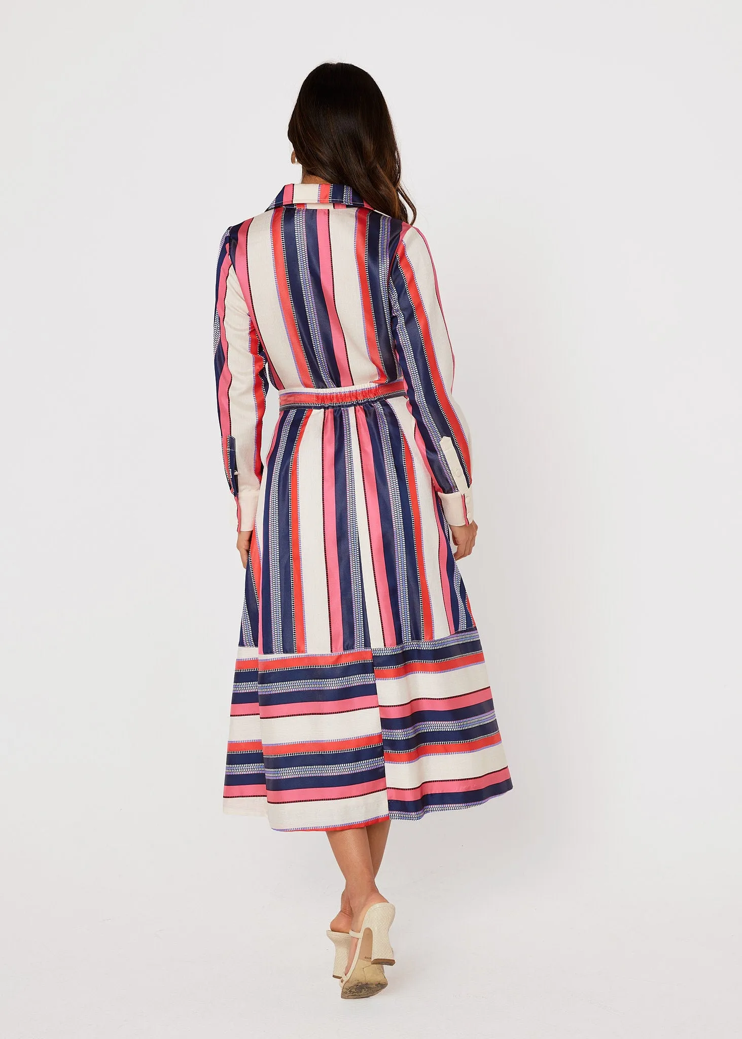 Margaret Blouse Carnation Coastal Stripe Jacquard sold by Abbey Glass product image thumbnail 5