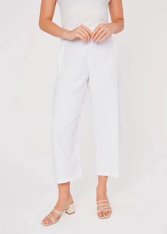 Taylor Pant White Linen made by Abbey Glass