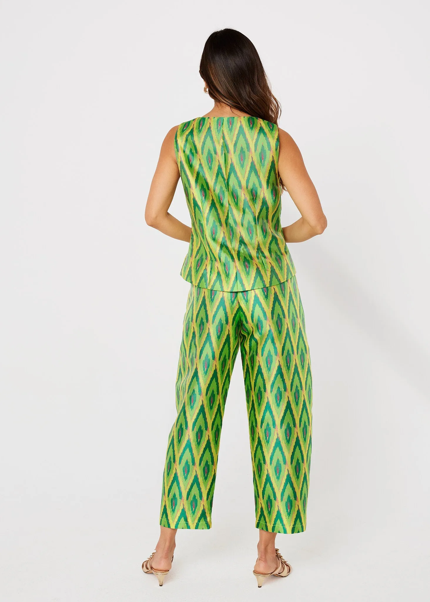 Taylor Pant Lime Ikat Jacquard sold by Abbey Glass product image thumbnail 4