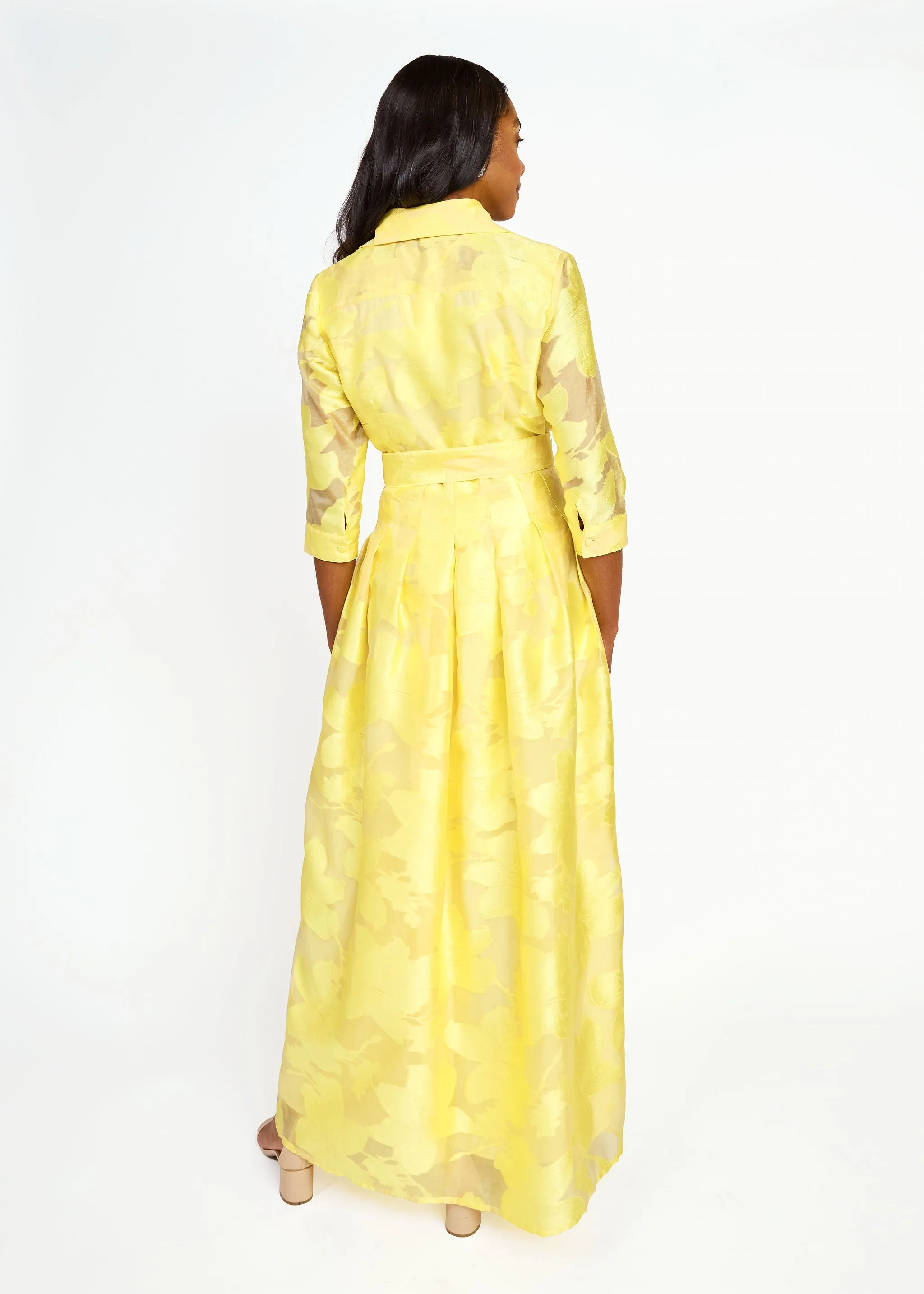 Cecilia Gown Yellow Azalea Organza sold by Abbey Glass product image thumbnail 5