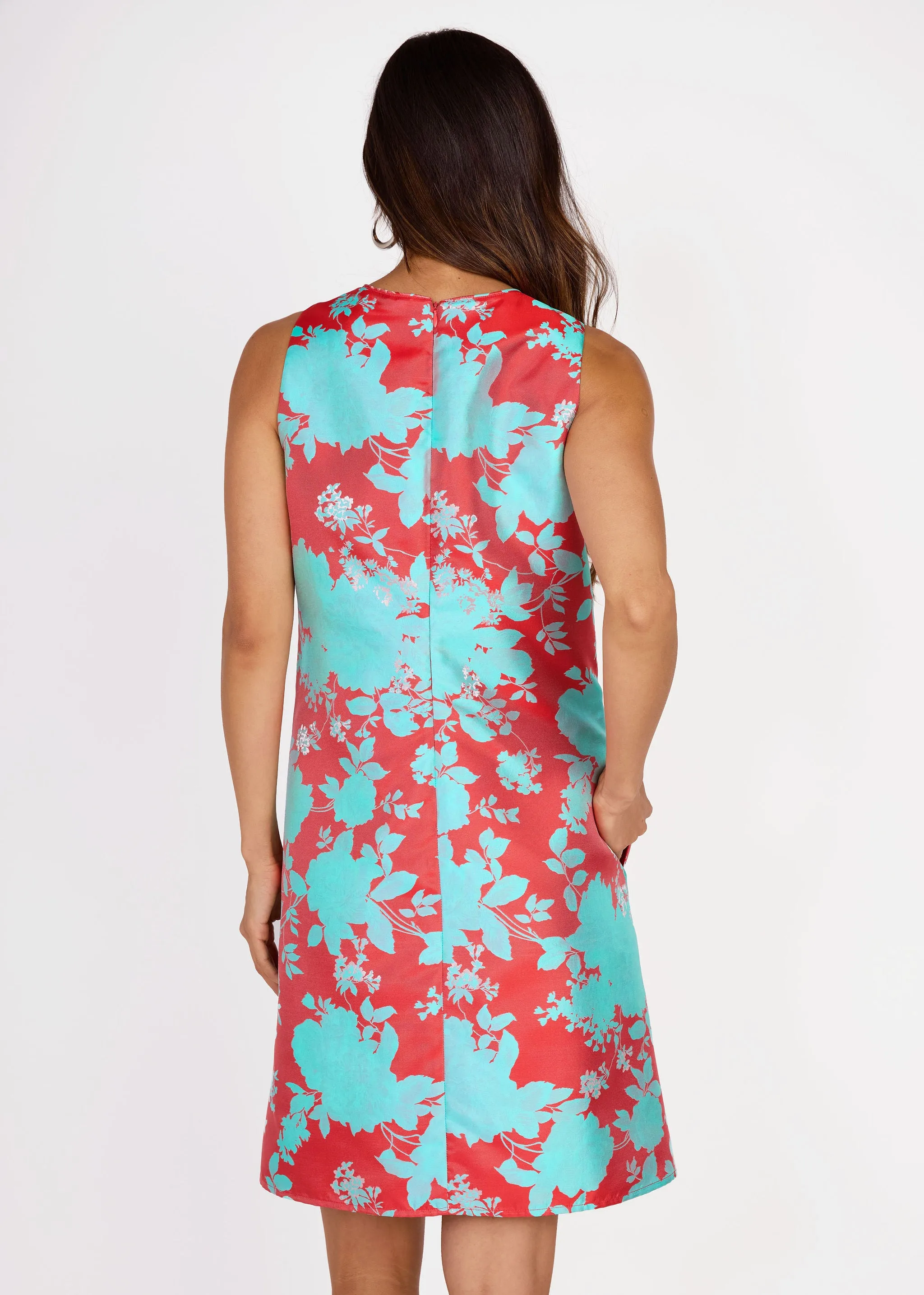 Hannah Mini Dress Red Briar Bloom Jacquard sold by Abbey Glass product image thumbnail 5