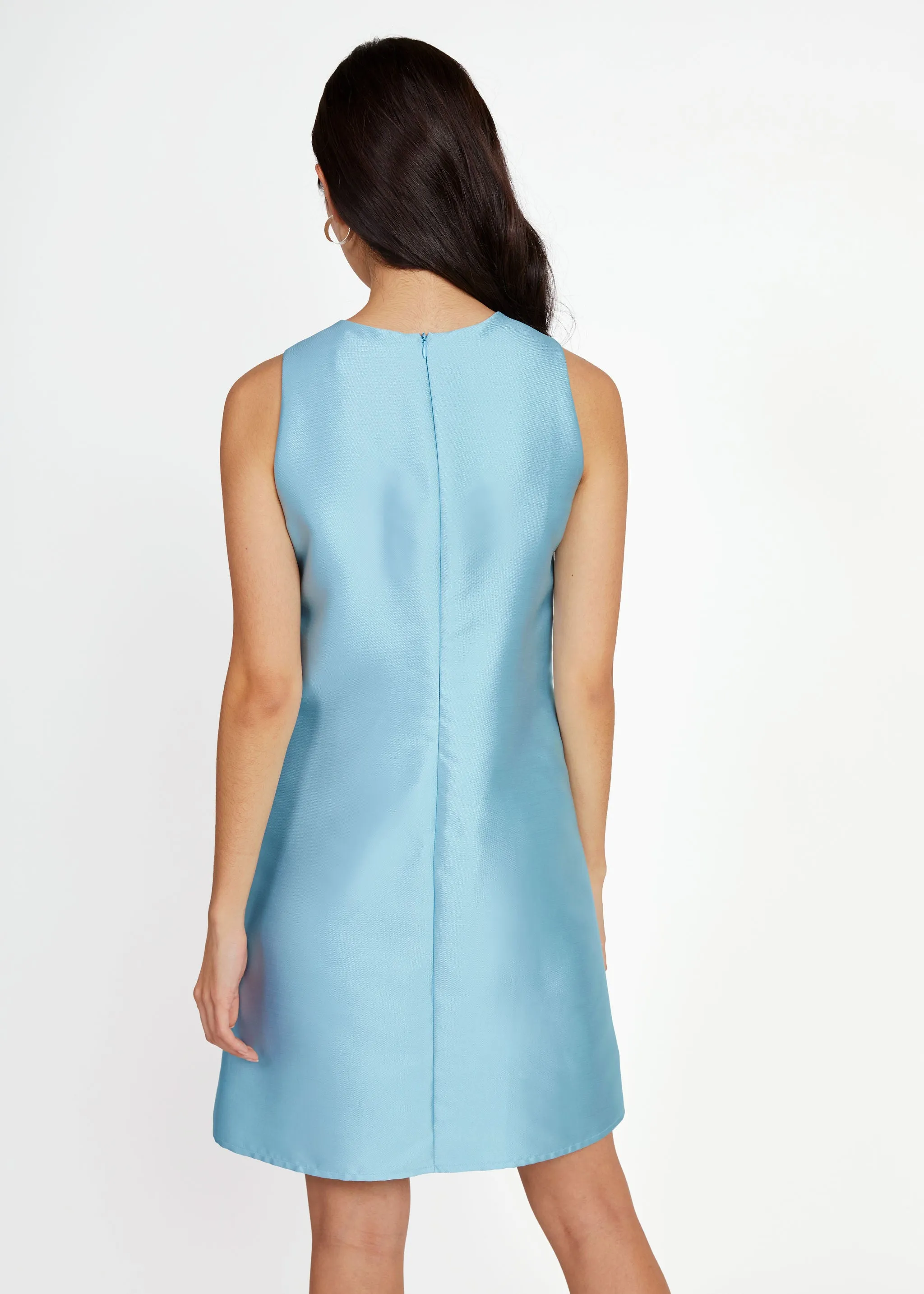 Hannah Mini Dress Sky Blue Mikado sold by Abbey Glass product image thumbnail 4