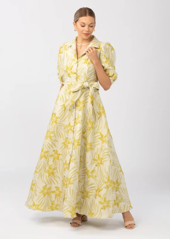 Charlotte Collared Gown Pear Blossom sold by Abbey Glass