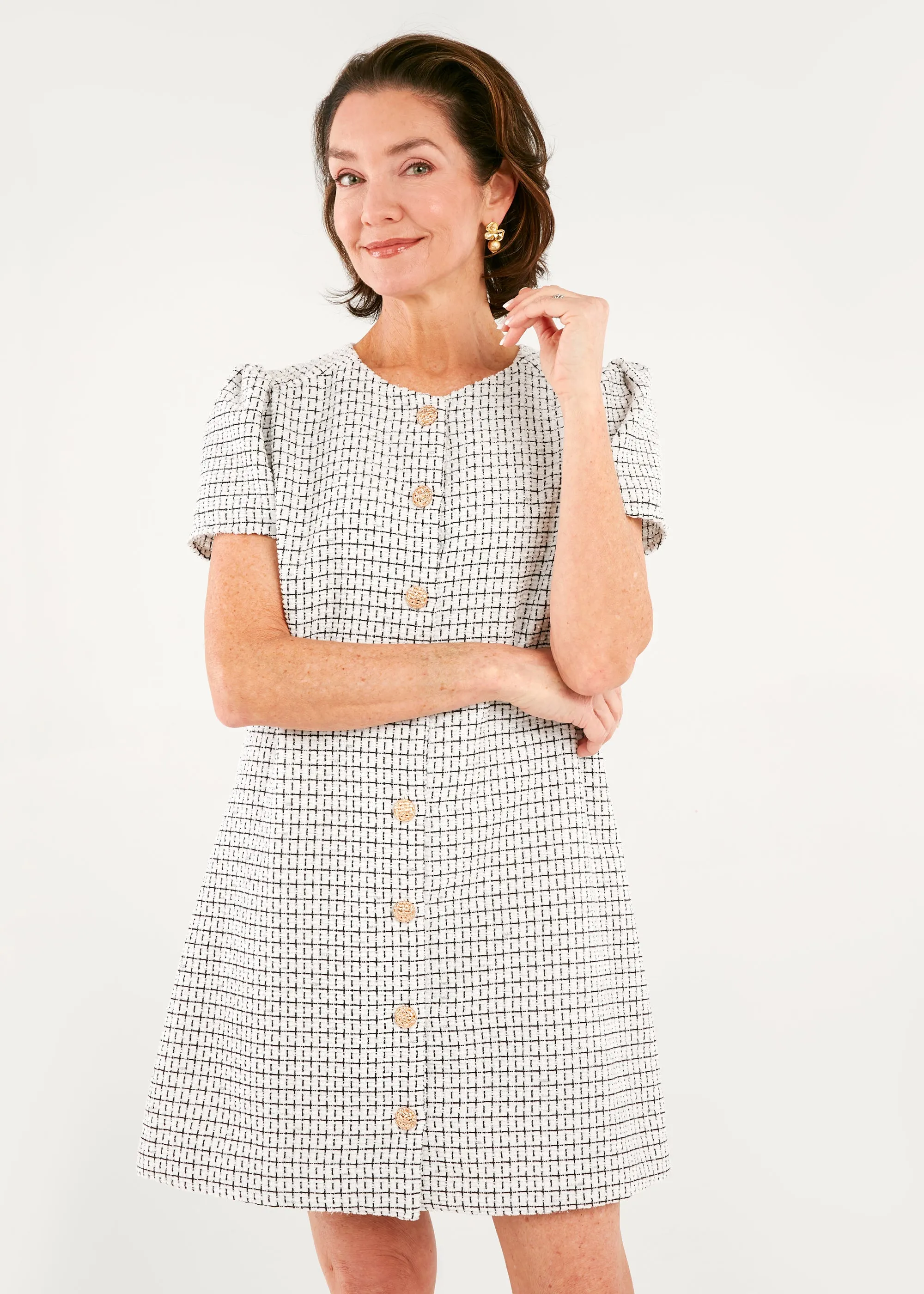 Ellen Dress Sparkle Tweed sold by Abbey Glass product image thumbnail 5