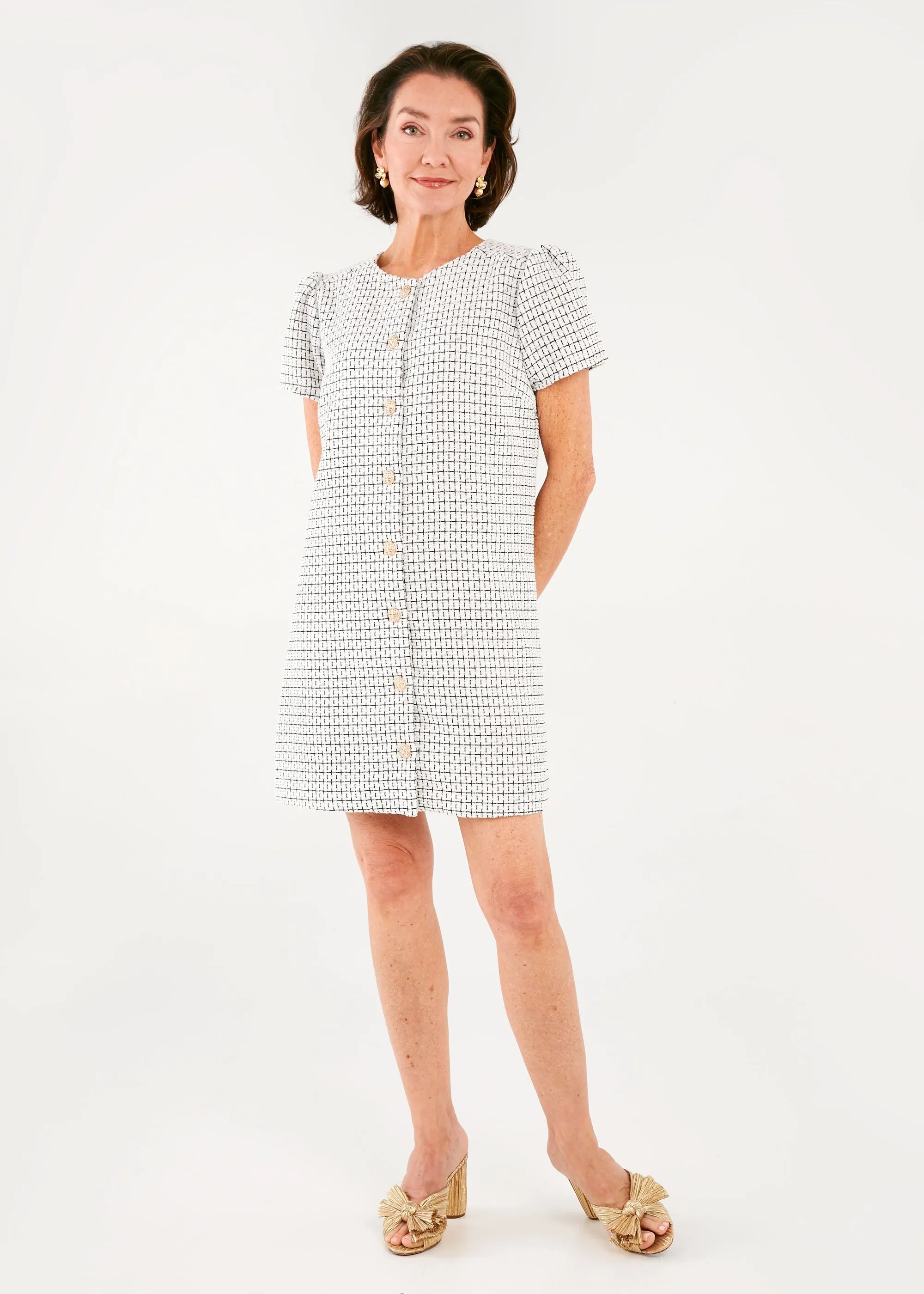 Ellen Dress Sparkle Tweed sold by Abbey Glass product image thumbnail 3