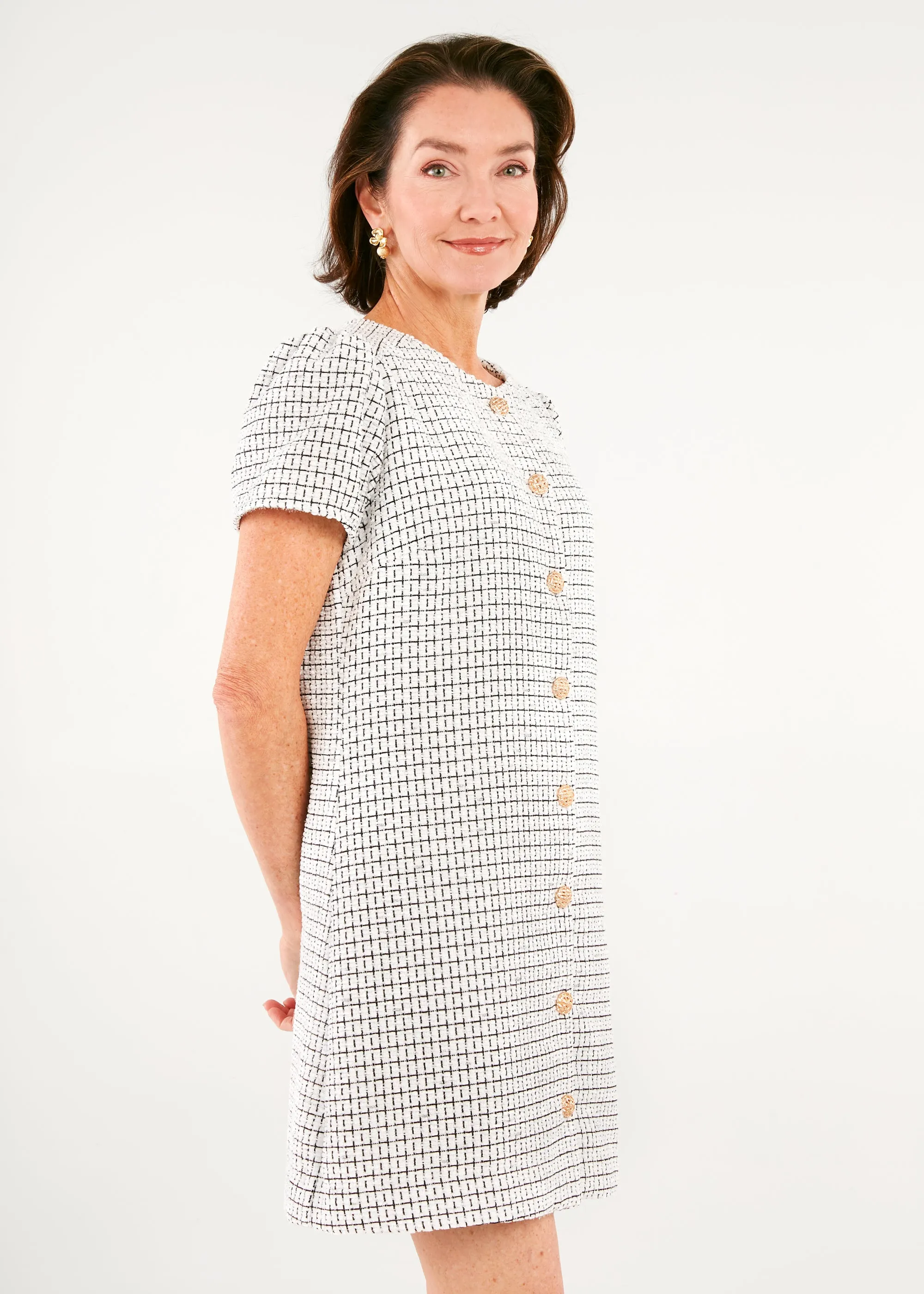 Ellen Dress Sparkle Tweed sold by Abbey Glass product image thumbnail 4