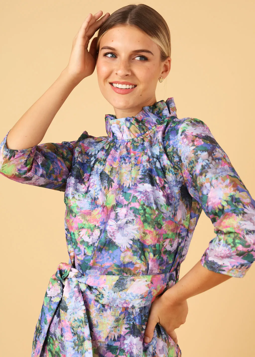 Claudine Dress Wildflower Organza sold by Abbey Glass product image thumbnail 2