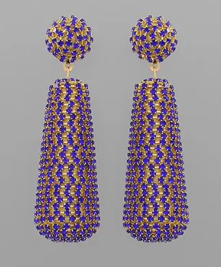 Crystal Cylinder Drop Earrings sold by Abbey Glass product image thumbnail 2