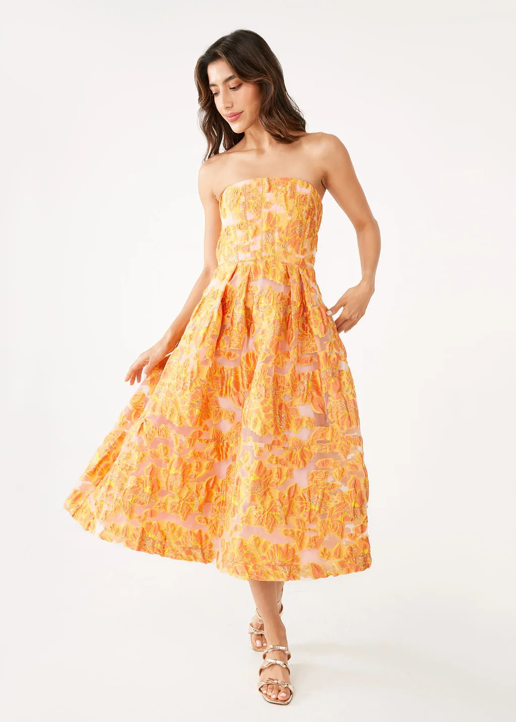 Catherine Dress Orange Blossom Organza sold by Abbey Glass product image thumbnail 2