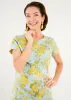 Short Sleeve Ellen Dress Rose Garden Jacquard sold by Abbey Glass