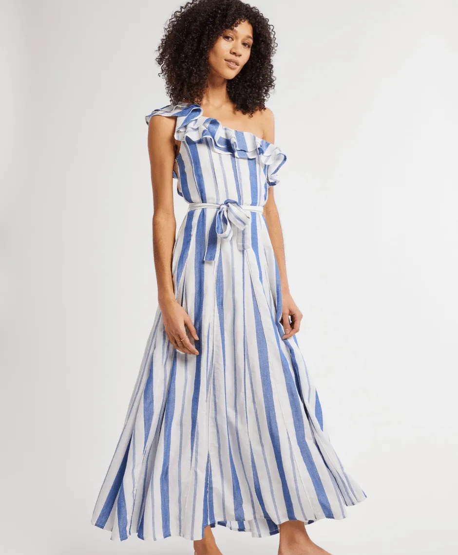 Yvonne Dress in Nantucket Stripe sold by Beau & Ro product image thumbnail 2